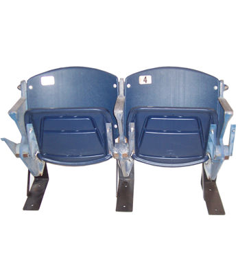 MEADOWLANDS GIANTS STADIUM - unrestored as-is condition - BLUE w/ BLUE RISER-MOUNT STANDARDS