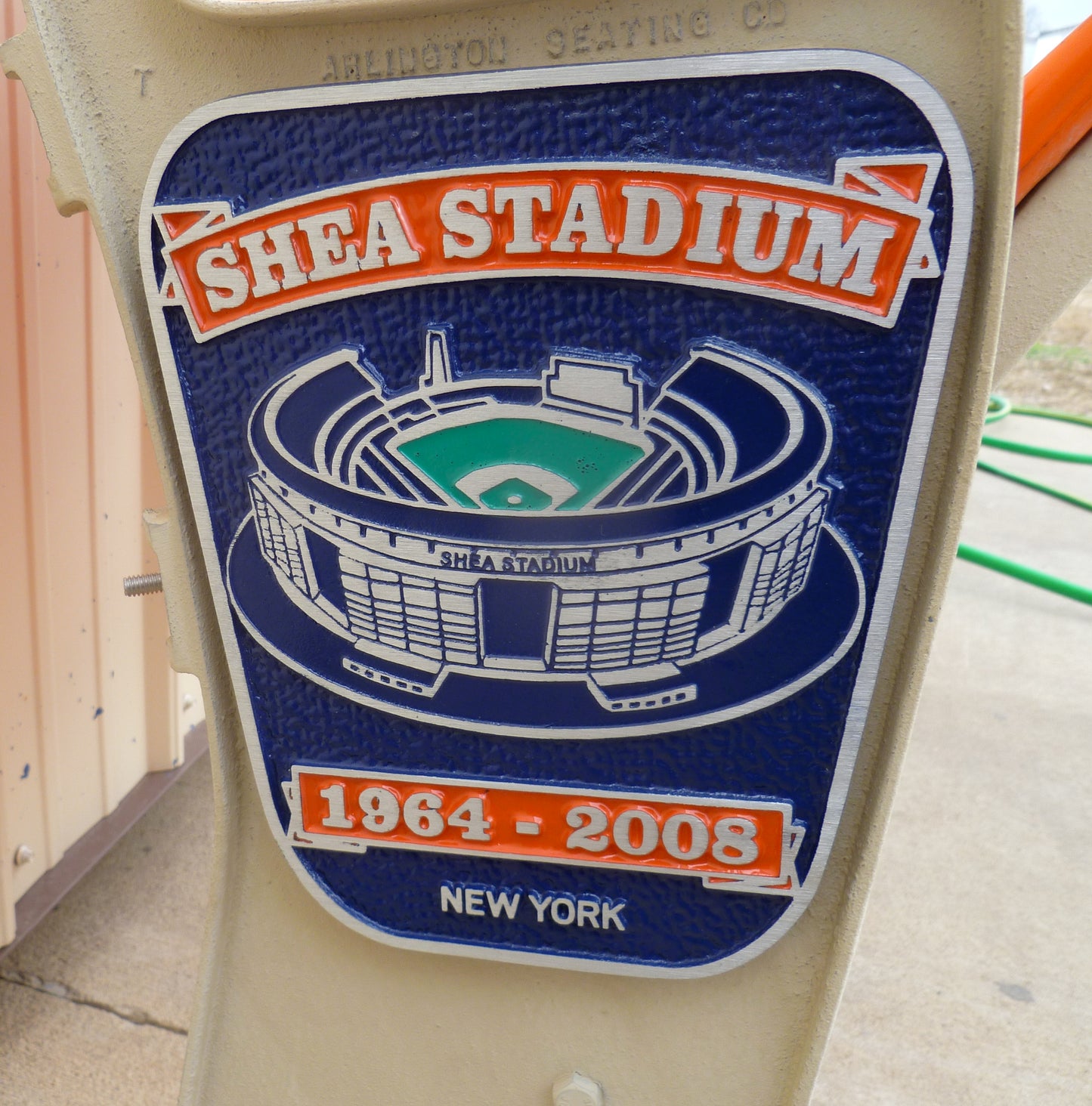 Shea Stadium Seats with Commemorative Medallion Logo Ends