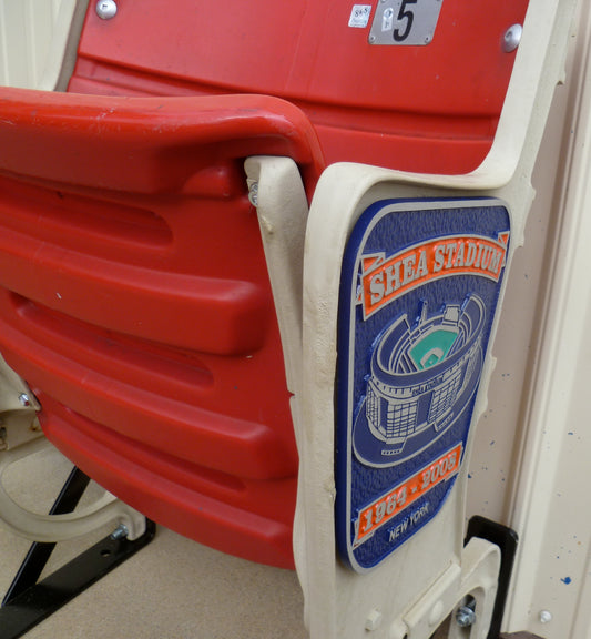 Shea Stadium Seats with Commemorative Medallion Logo Ends