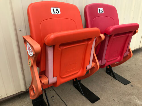 Arrowhead Stadium seats  (Red and Orange Kansas City Logo End; Orange Standards)